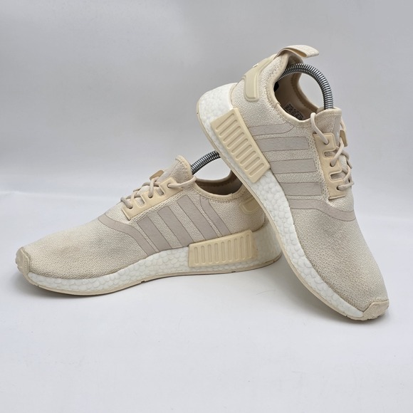 Adidas‎ NMD_R1 Womens Size 9 Beige Athletic Running Walking Shoes Sneakers - Picture 4 of 10